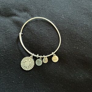 Silver Charm Bangle Bracelet